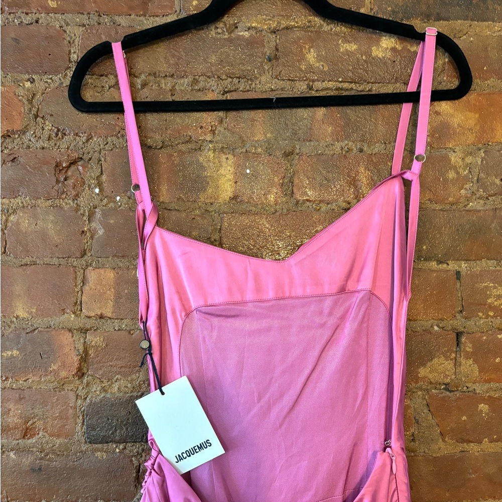 NWT Jacquemus barbiecore le splash mini dress - Picture 6 of 8